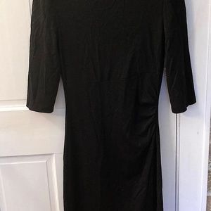 Gorgeous Diane Von Furstenberg Black Wool Dress Sz. M